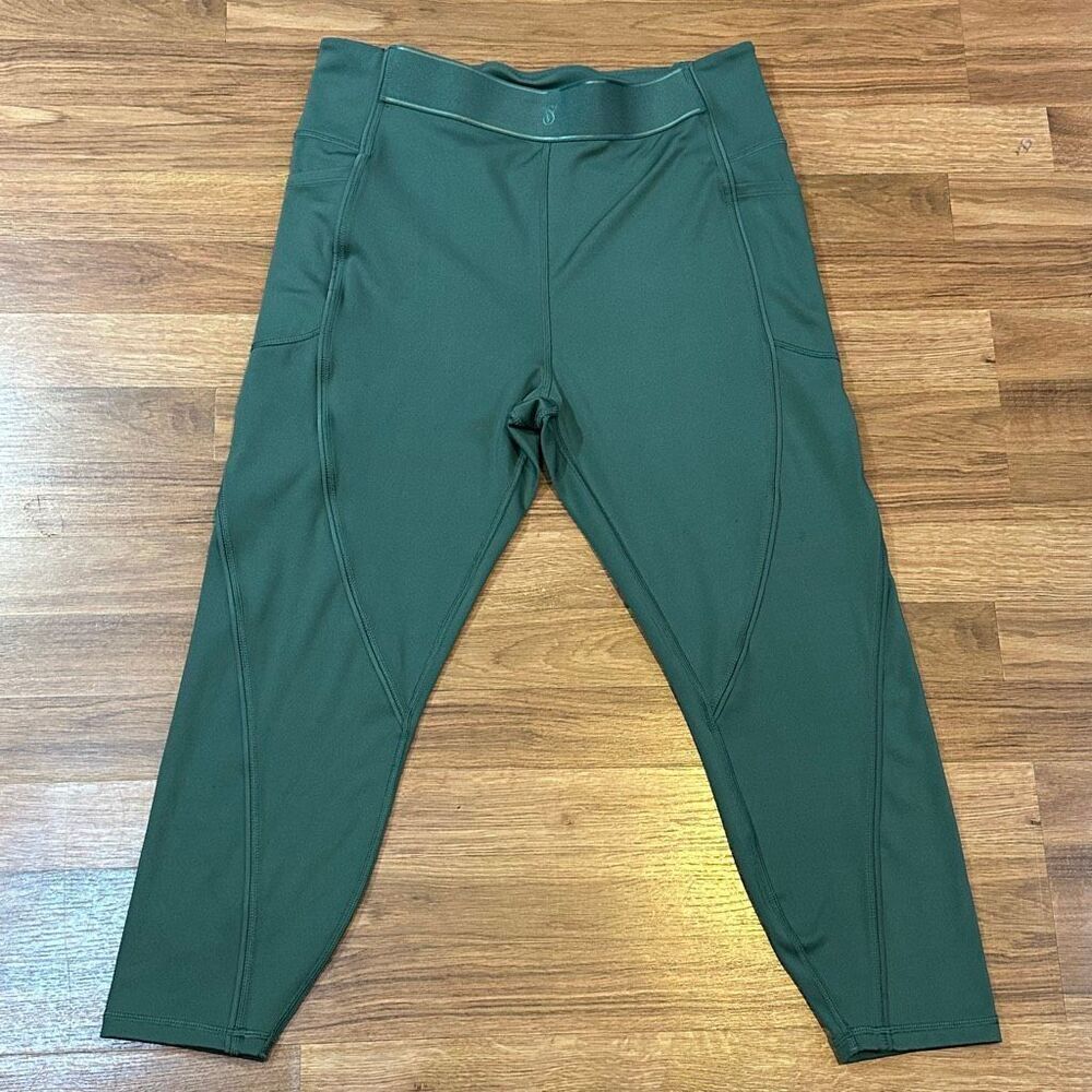 Victoria’s Secret Workout Yoga Leggings Green | Women size XL Short